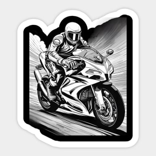 Biker Motorcycle Sticker